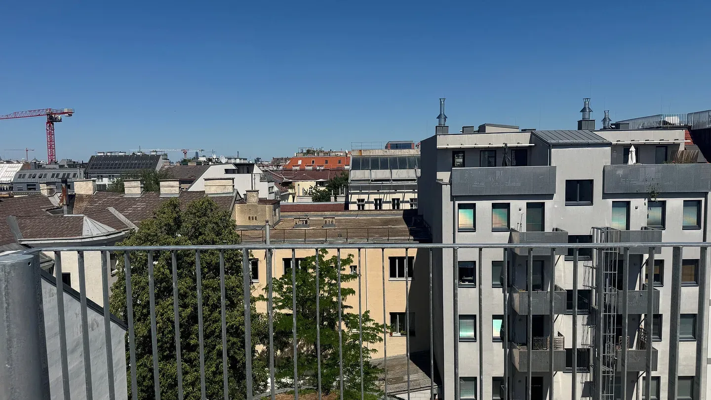 Erstbezug: City-Penthouse Dachgeschosswohnung mit 12 m² Balkon und Blick über Wien