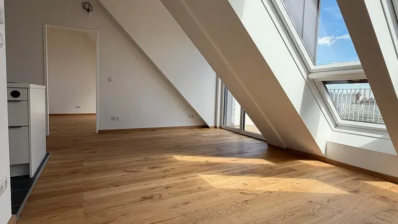 Erstbezug: City-Penthouse Dachgeschosswohnung mit 12 m² Balkon und Blick über Wien